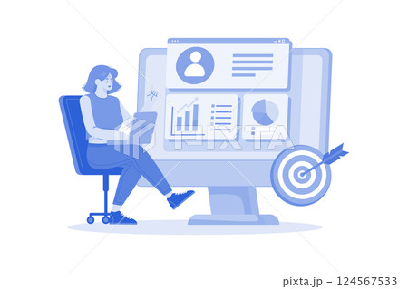 A Market Researcher Collects Data 124567533