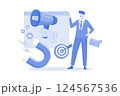 A Manager Creates A Social Media Marketing Campaign 124567536