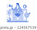 A Digital Marketer Send Email Marketing To Customer 124567539