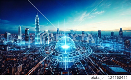 未来のテクノロジーのイメージ 124568433