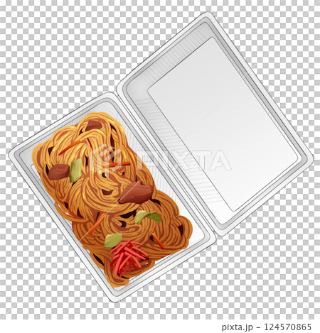 焼きそば　フードパック入り 124570865