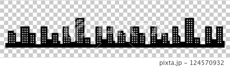 簡單易用的建築背景插圖 124570932