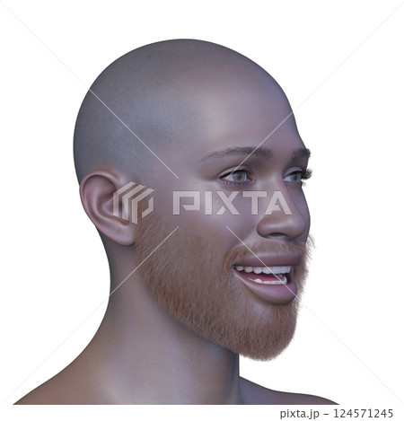 男性の顔アップ 男性の顔アップ 124571245