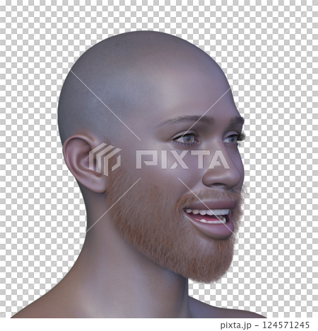 男性の顔アップ 男性の顔アップ 124571245