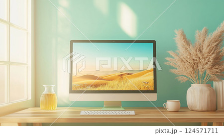 パソコンとモニター #08 パソコンとモニター #08 124571711