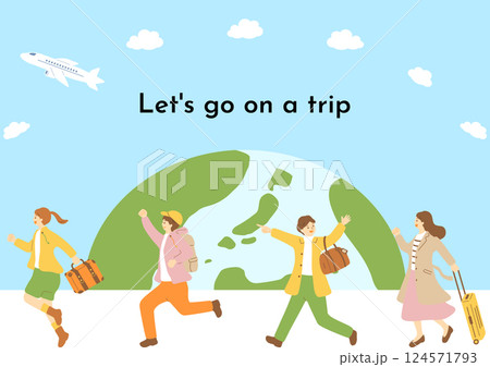 旅を楽しむ人達 旅を楽しむ人達 124571793
