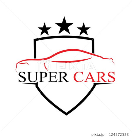 Car silhouette logo Vector template icons 124572528