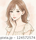 微笑む女性 124572574