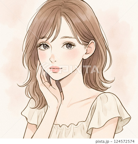 微笑む女性 124572574