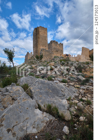 Remains of the medieval tower on the mountain 124573013