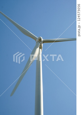 Wind turbine with blue sky at background Wind turbine with blue sky at background 124573056