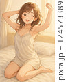寝起き女性2 124573389