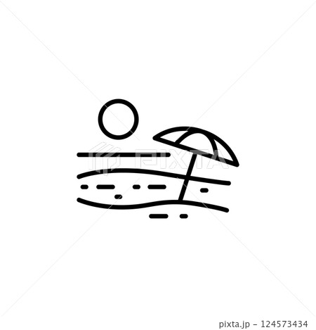 Beach icon Beach icon 124573434