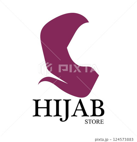 hijab logo vector icon design template 124573883