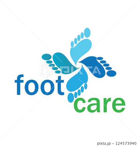 foot Logo Template vector icon 124573940