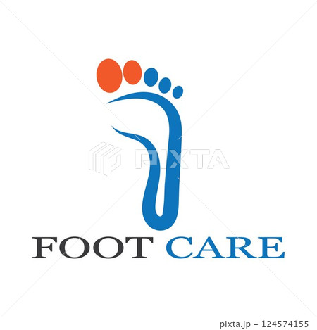foot Logo Template vector icon foot Logo Template vector icon 124574155