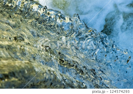 透明な水の流れ 124574293