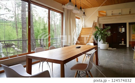 シックなカフェ 124574832