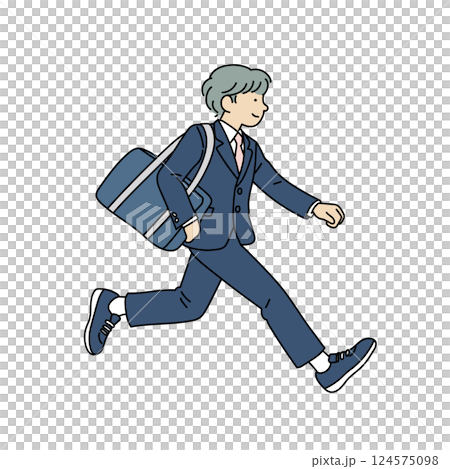 通学中の男子高校生 124575098