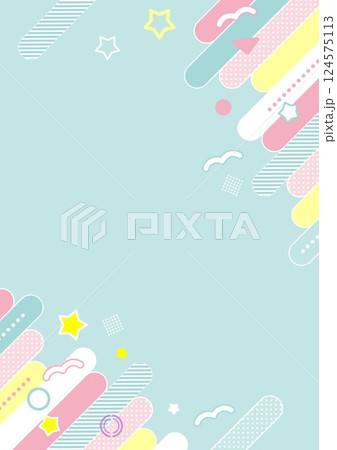 可愛いパステルのビジネス背景 幾何学 可愛いパステルのビジネス背景 幾何学 124575113