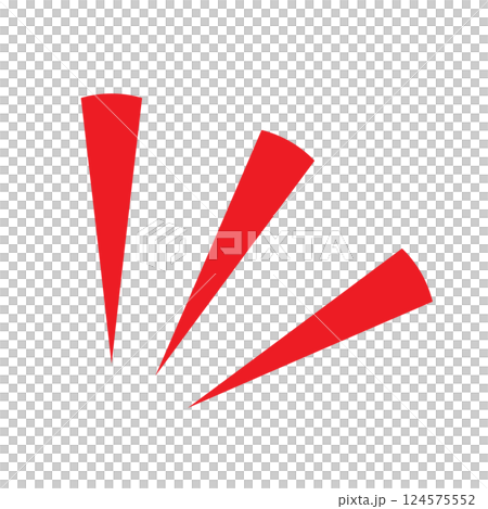 Emphasis mark, attention, cartoon symbol, illustration Emphasis mark, attention, cartoon symbol, illustration 124575552