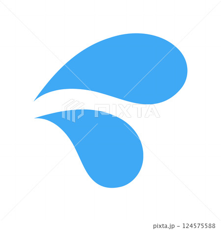 戸惑い　汗　水しぶき　アイコン 124575588