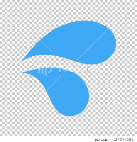 戸惑い　汗　水しぶき　アイコン 124575588