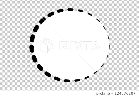 虛線氣泡_圓圈 虛線氣泡_圓圈 124576207