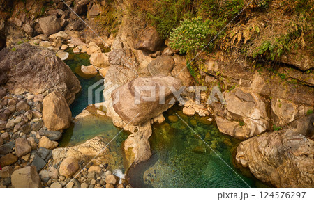 Nature of Meghalaya state in India 124576297