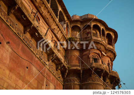Chet Singh Ghat in Varanasi city, India Chet Singh Ghat in Varanasi city, India 124576303