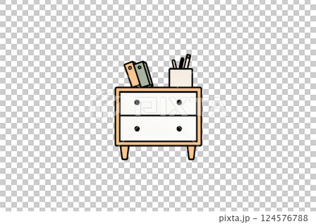 Modern Minimalist Desk Organizer 124576788