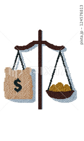 Money Balance Scale 124576813