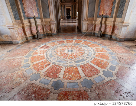 interiors of National palace of Mafra, portugal 124578766