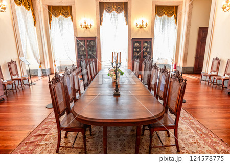 interiors of National palace of Mafra, portugal 124578775