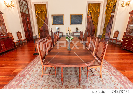 interiors of National palace of Mafra, portugal 124578776
