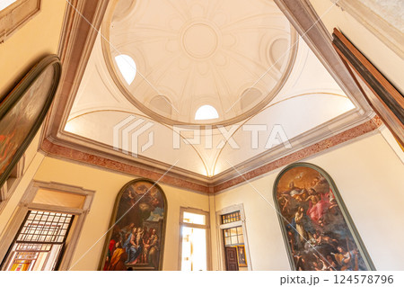 interiors of National palace of Mafra, portugal 124578796