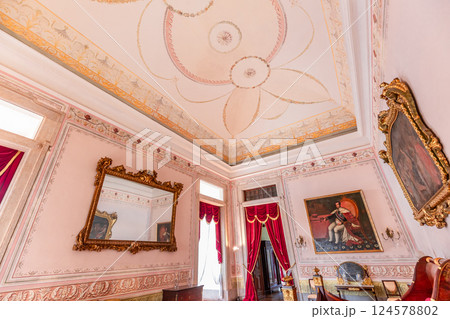 interiors of National palace of Mafra, portugal interiors of National palace of Mafra, portugal 124578802