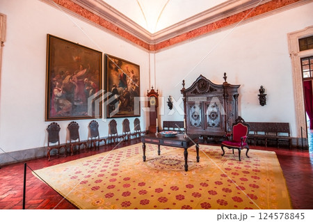 interiors of National palace of Mafra, portugal interiors of National palace of Mafra, portugal 124578845