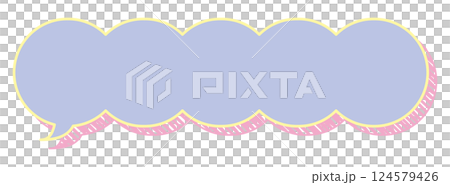 對話泡泡圖10[塗鴉風格的陰影（紫色）] 124579426