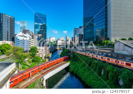 【東京都】聖橋から見た御茶ノ水の街並み 124579557