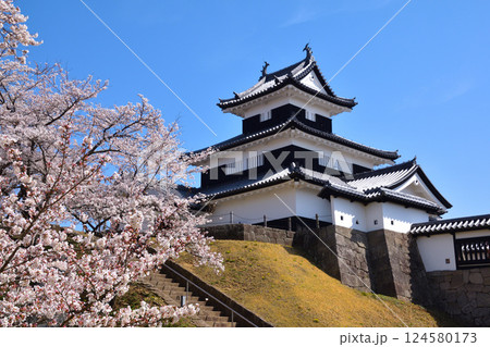 桜景　白河小峰城　御三階櫓 124580173