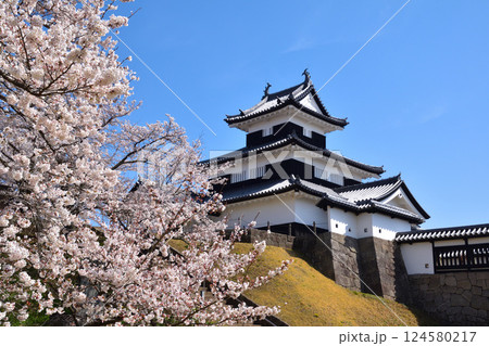 桜景　白河小峰城　御三階櫓 124580217