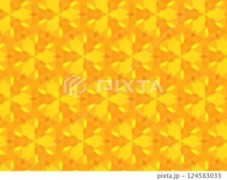 黄色とオレンジの繊細なグラデーションが美しい、抽象的で万華鏡のような幾何学模様の背景7 黄色とオレンジの繊細なグラデーションが美しい、抽象的で万華鏡のような幾何学模様の背景7 124583033