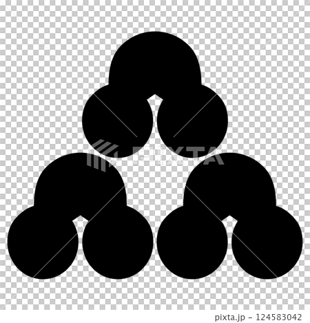This is the family crest. It is called Mitsumorisuhama. This is the family crest. It is called Mitsumorisuhama. 124583042