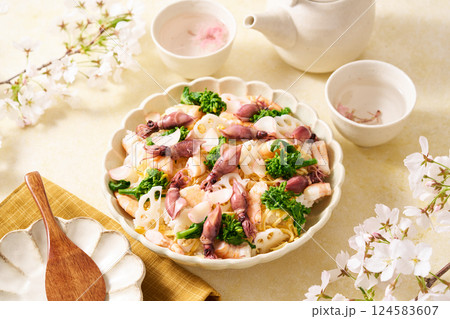春のちらし寿司 春のちらし寿司 124583607