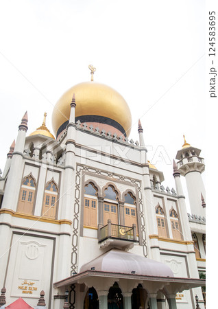 シンガポールのアラブストリートにあるサルタンモスクの美しい風景 124583695