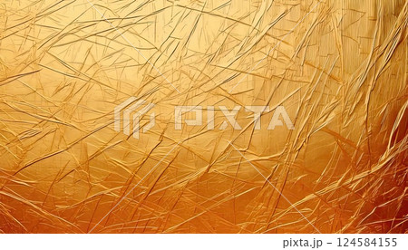 《AI画像》金色の紙のテクスチャー 124584155