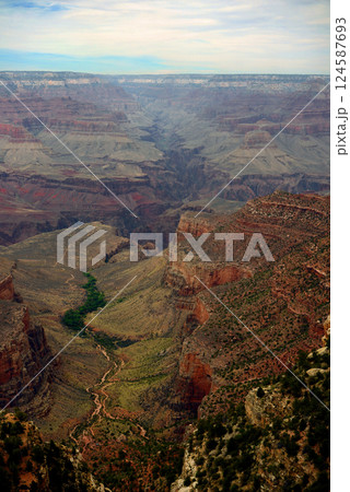 Hazy Sky Day At The Grand Canyon Arizona Hazy Sky Day At The Grand Canyon Arizona 124587693