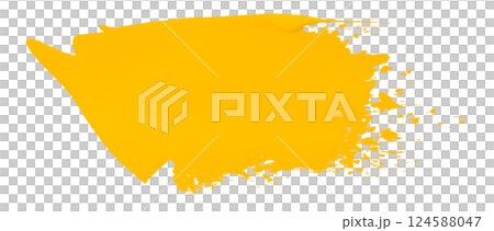 yellow brush isolated on transparent background yellow brush isolated on transparent background 124588047