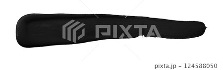 black brush isolated on transparent background black brush isolated on transparent background 124588050